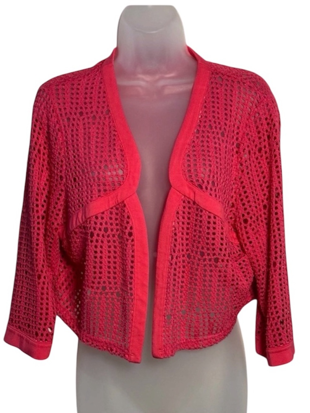 Picadilly Pink Crochet Cardigan